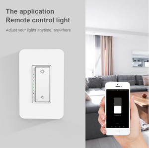 Nexete Smart Wi-Fi Dimmer Switch, Dim Lighting from Anywhere, in-Wall, Single Pole No Hub Required, Compatible with Alexa and Google Assistant,ETL Certified (Smart Switch Dimmer 1-Pack)